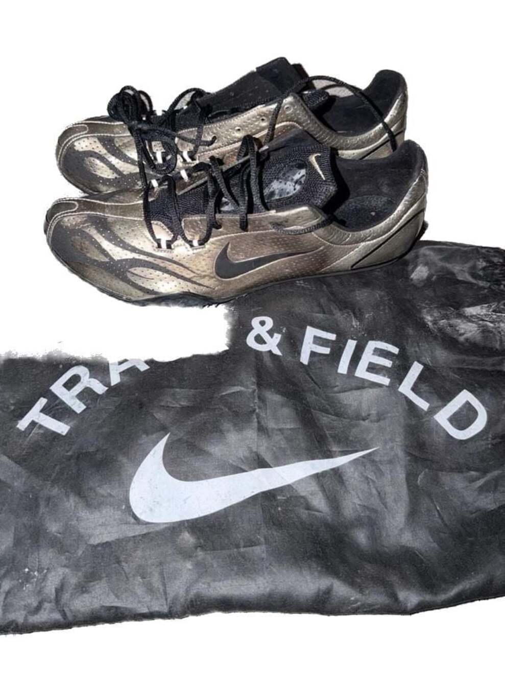 Nike Air Zoom Maxcat Gold Track and Field Spikes Shoes 307096-701